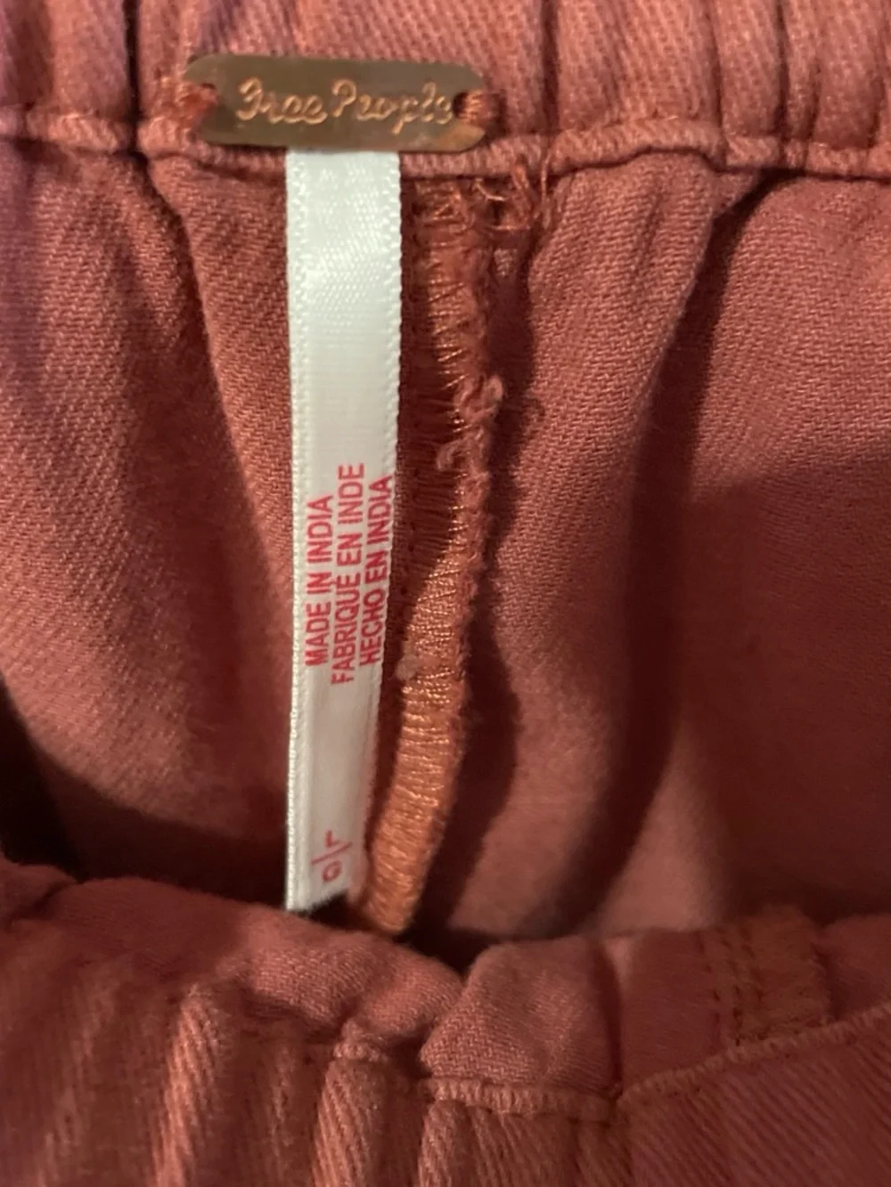 Free People Wild Is The Wind wide-leg pants rust color
